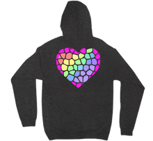 Rainbow Heart Hoodies Back Print