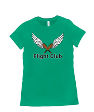 Flight Club (Logo & Words) Women's Cut Tee