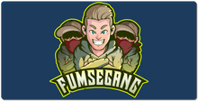 FumseGang XXL Gaming Mousepad Grüner Rand
