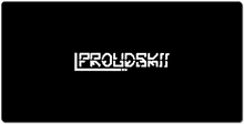 Proudskii White Text XXL Gaming Mousepad