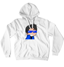 BLOXBLAME WHITE PULLOVER HOODIE OF ME