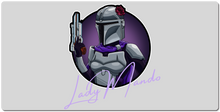 LadyMando (full logo) XXL Gaming Mousepad