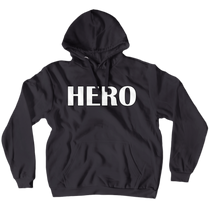 Hero White Font Hoodie (No-Zip/Pullover)