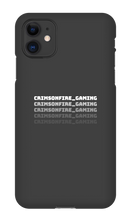 iPhone Case (White Text/Black Case)
