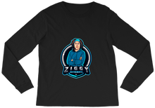 ZiggyOnTheBeats Blue Logo LS T-Shirt