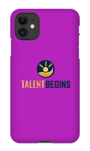 Talent Begins iPhone Case