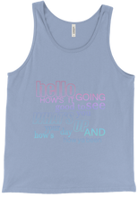 Tank Top - Greetings - Bright Colours