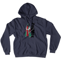 Hoodies (No-Zip/Pullover) - Black text