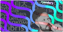 Hubris WordCloud | XXL Gaming Mousepad
