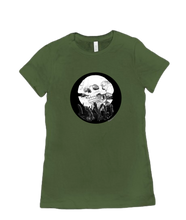 Skull Moon womens tshirt