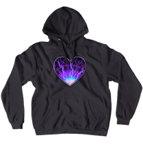 Bolt Heart Hoodies (No-Zip/Pullover)