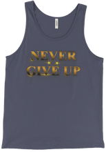 Never Give Up Tank Top (gold)
