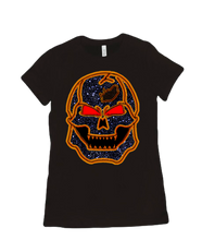 Tshirt Women Orange Skull
