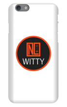 NLWITTY Circle Logo iPhone Phone Case - White