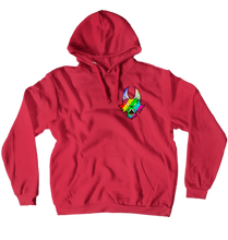 Small rainbow logo hoodie