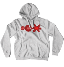You will witness this on a hoodie.