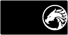 QcDragonz XXL Gaming Mousepad White Logo