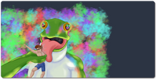 Cosmic Frog XXL Gaming Mousepad
