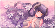Gwyn in the Flowers Large Mousemat