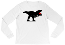 T Shirt - Long Sleeve - Black Dino