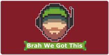 Brahwegotthis 8 Bit XXL Mousepad