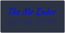 Mr Ender Mirror XXL Gaming Mousepad (Blue Text)