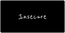 Insecure XXL Gaming Mousepad (White Text)