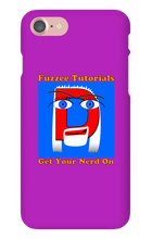 Fuzzee Tutorials Logo w/ Text iPhone Cases