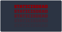 staticisdead XXL Gaming Mousepad