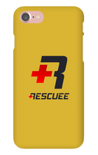 RESCUEE iPhone Case Black and Red Logo