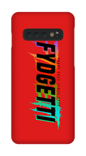 FYDGETTI Black Text Design Samsung Phone Case