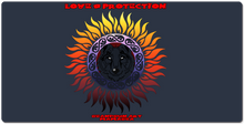 deskmat love and protection blk