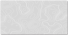 White Topographic XXL Gaming Mousepad