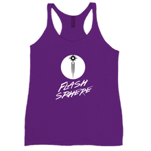 Flash Sphere White Logo Women Racerback
