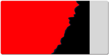 Red and black drip XL