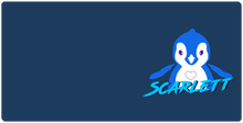 Heartless Blue Penguin XXL Gaming Mousepad
