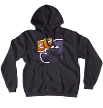 Felpa con Corvo che dice "GG" (No-Zip/Pullover)