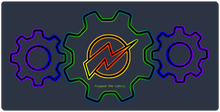 Rainbow gears v2 XXL mousepad
