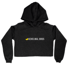 Kehelmal Bros. hoodie-women-cropped White txt.