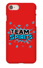 Team Spirits Blue Theme iPhone Phone Cases