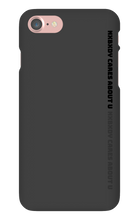nxbxdy cares about you  iPhone Case