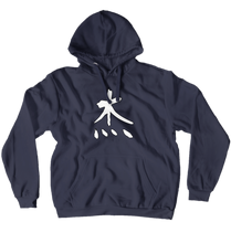 Hero White Kanji Hoodie (No-Zip/Pullover)