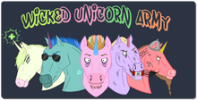 Wicked Unicorn Army XXL Mousepad