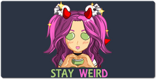 Satanic Khaos Stay Weird XXL Gaming Mousepad