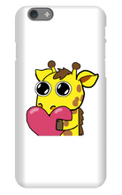 lexxlegion heart giraffe iPhone Phone Cases