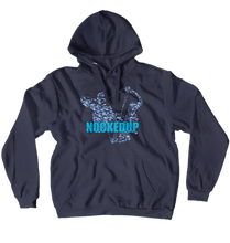 Nockedup Blue Logo Hoodies (No-Zip/Pullover)