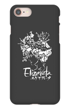 Elizaveta iPhone Cases (White On Color)