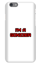 Funda de celular para iPhone con frase roja
