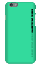 nxbxdy cares about you  iPhone Case