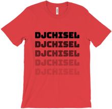 DJ CHISEL FADE EFFECT T SHIRT (BLK TEXT)